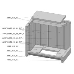 Šamotová komora komplet KV 6.6.3 R   